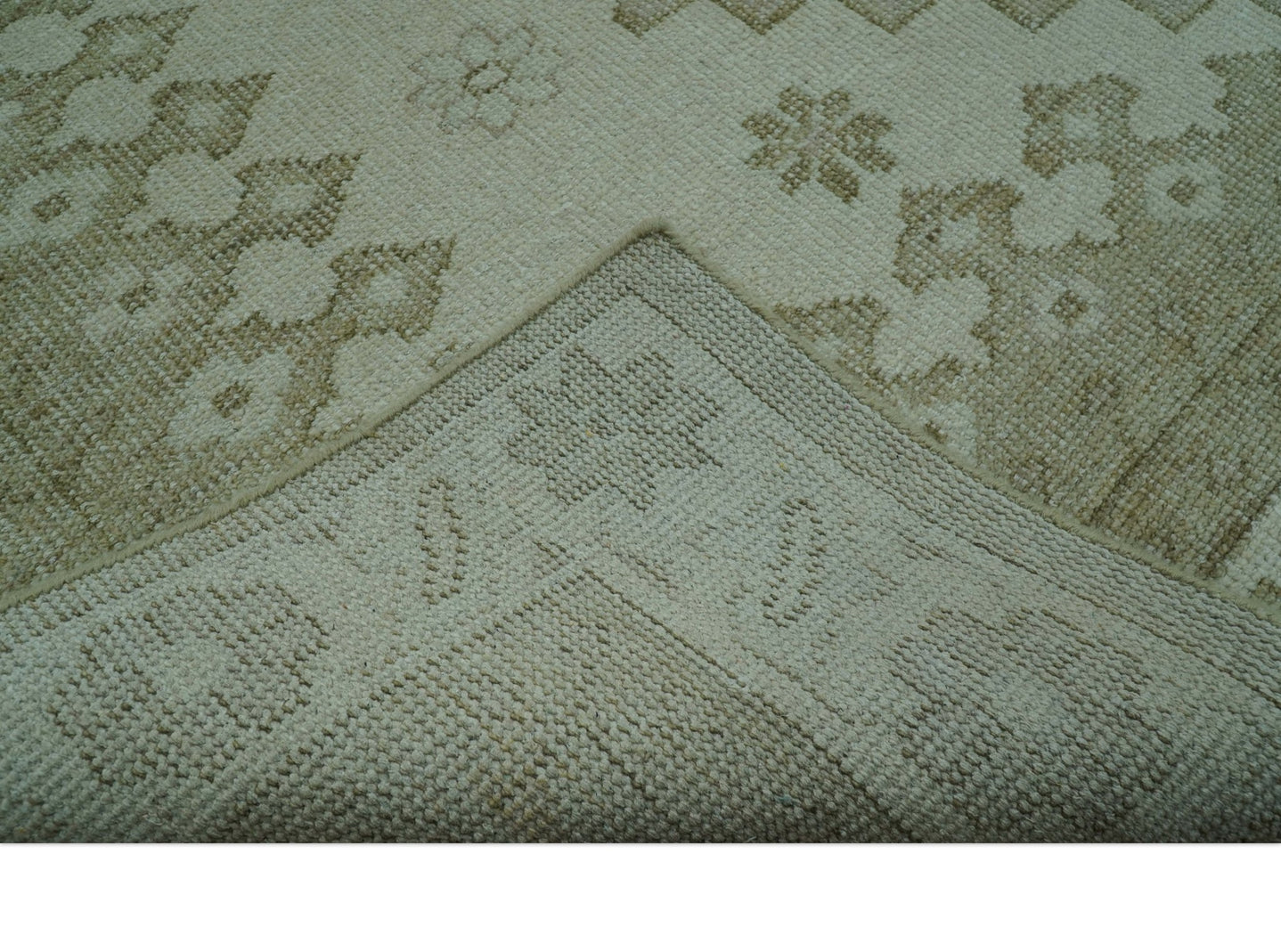 Custom Made Beige Traditional Turkish Design Hand knotted Wool Area Rug - The Rug Decor