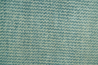 Custom Made Blue and Beige Stripes Design Contemporary Hand Knotted wool Area Rug - The Rug Decor