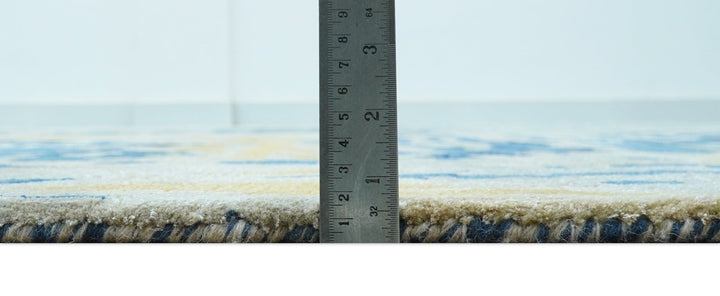 Custom Made Blue Modern Abstract Design Hand Tufted Area Rug - The Rug Decor