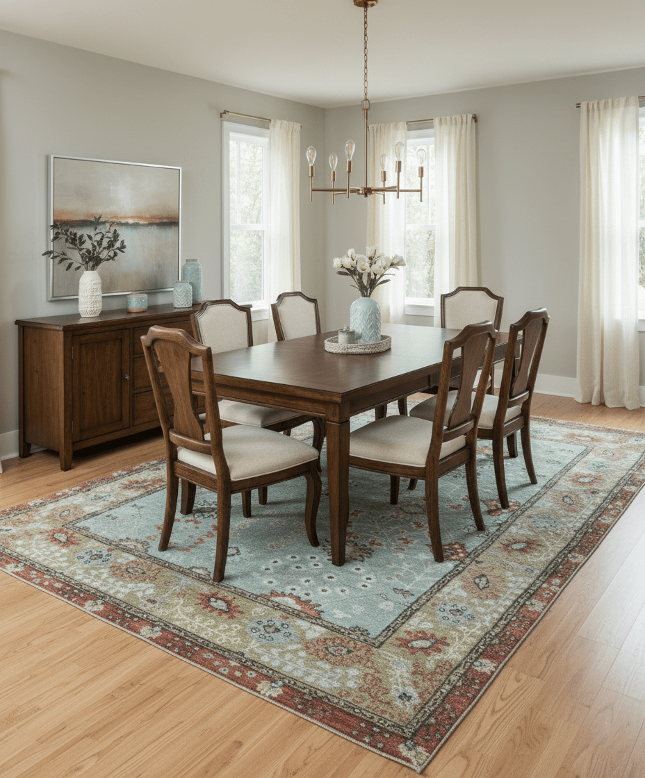 Custom Made Blue Modern Oushak Hand Knotted Wool Rug - The Rug Decor