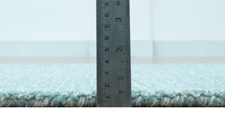 Custom Made Blue Modern Style Hand Tufted Wool Rug - The Rug Decor