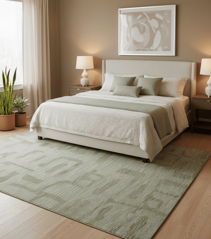 Custom Made brown And Ivory Modern Abstract Pattern Hand Tufted Wool Area Rug - The Rug Decor