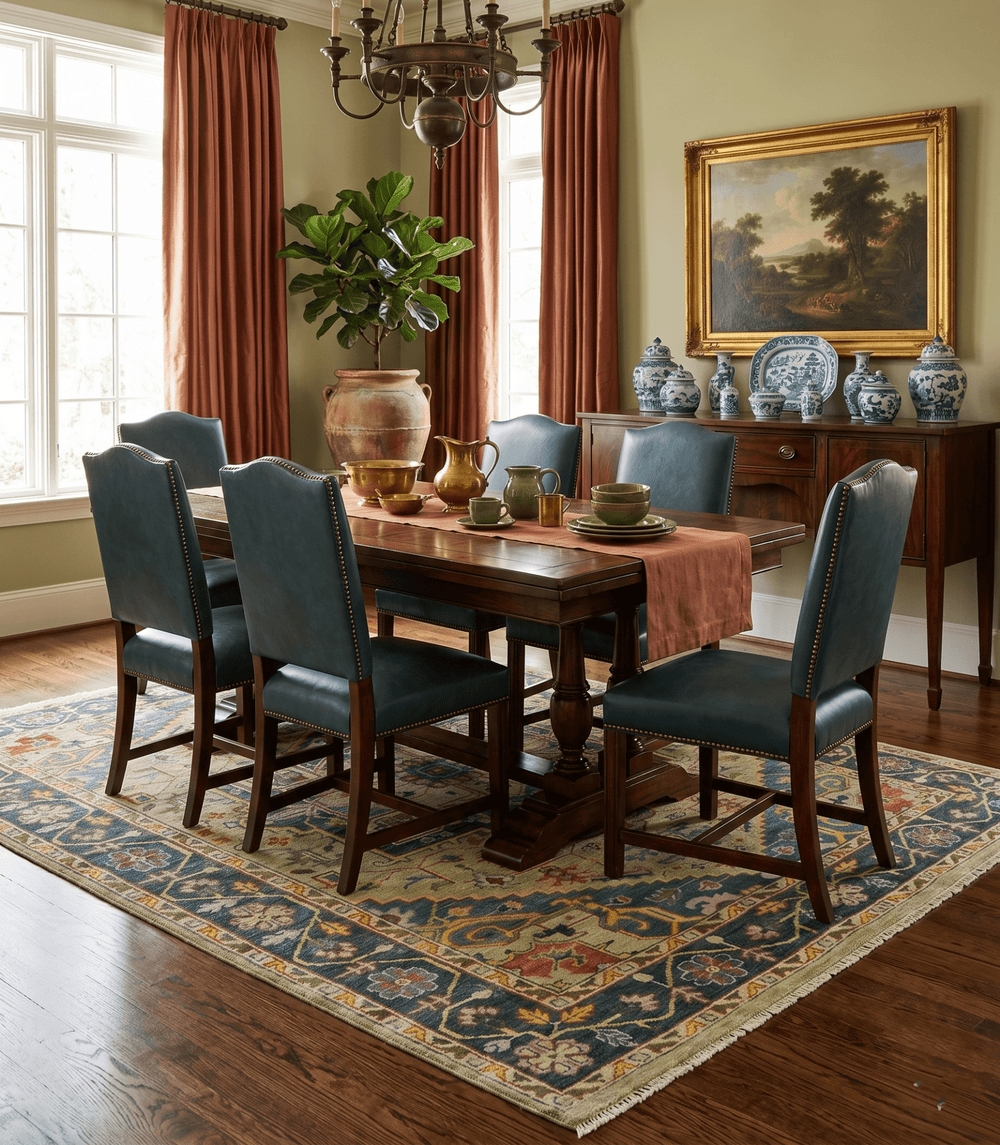 Custom Made Hand Knotted Camel and Charcoal Traditional Heriz Wool Rug - The Rug Decor