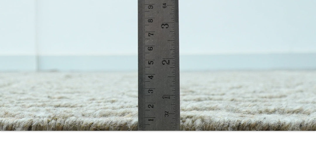 Custom Made Hand Knotted Modern Contemporary Gray Wool Area Rug - The Rug Decor