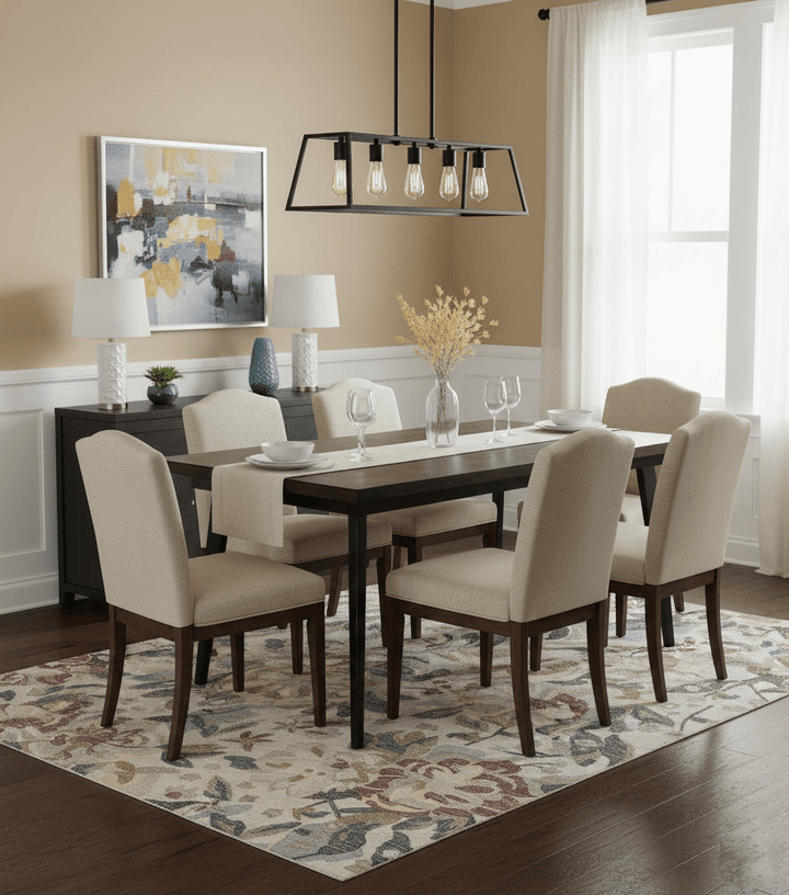 Custom Made Ivory, Charcoal and Olive Floral Design Colorful Hand Tufted wool rug - The Rug Decor