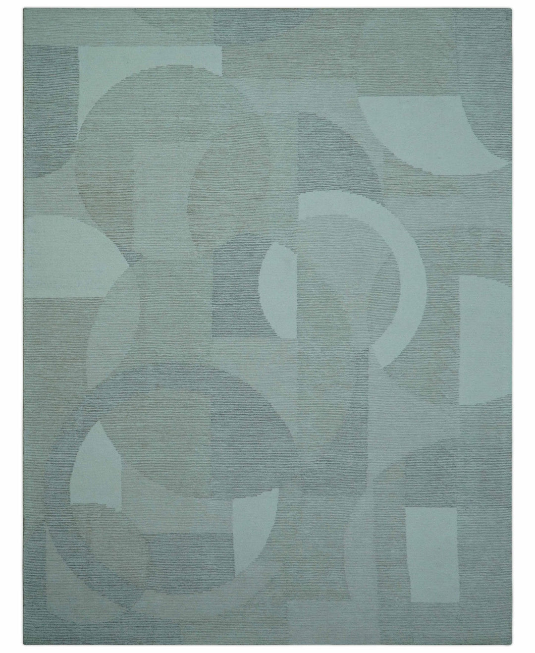 Custom Made Ivory, Gray and Beige Modern Contemporary Hand Tufted wool rug - The Rug Decor