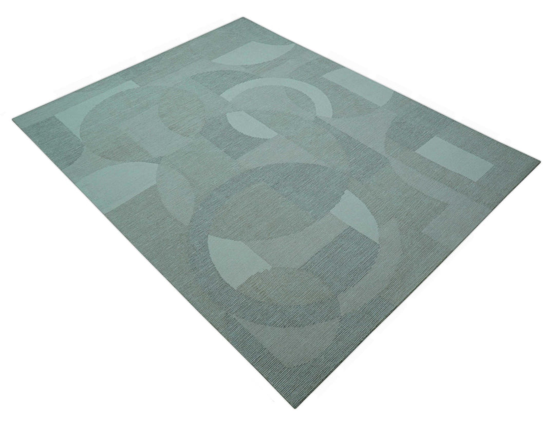 Custom Made Ivory, Gray and Beige Modern Contemporary Hand Tufted wool rug - The Rug Decor