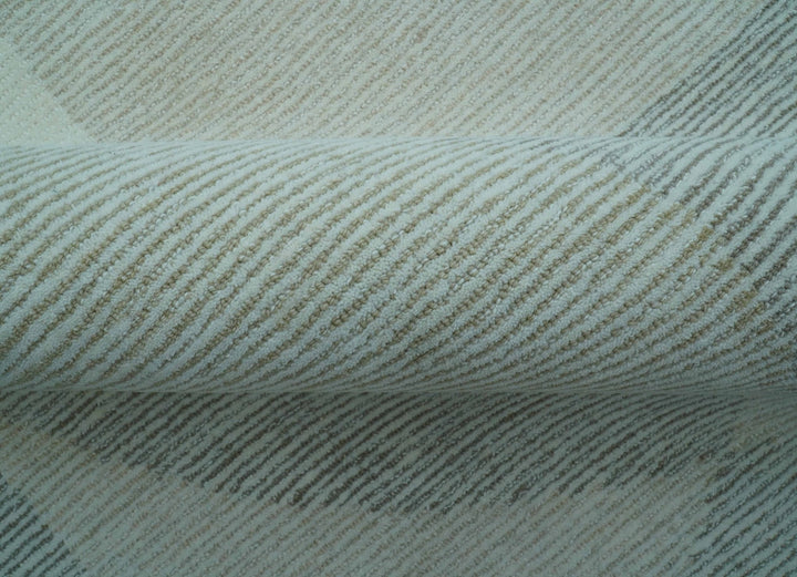 Custom Made Ivory, Gray and Beige Modern Contemporary Hand Tufted wool rug - The Rug Decor