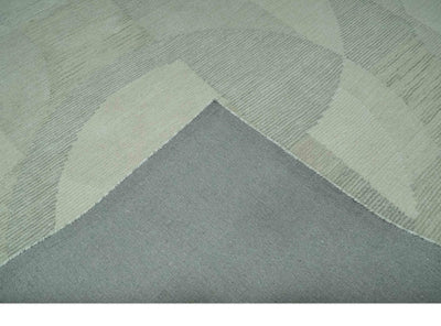 Custom Made Ivory, Gray and Beige Modern Contemporary Hand Tufted wool rug - The Rug Decor