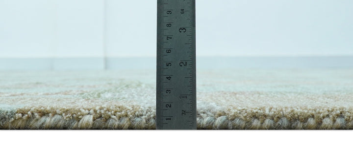 Custom Made Modern Abstract Blue Hand Tufted Wool Area Rug - The Rug Decor