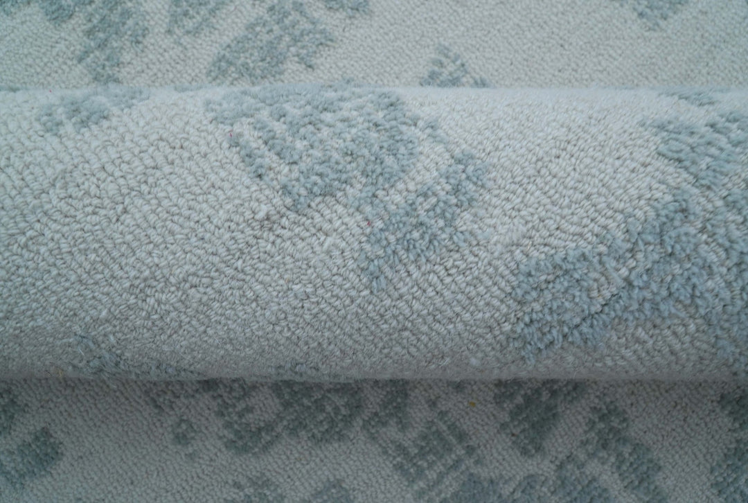 Custom Made Modern Abstract Gray Hand Tufted wool rug - The Rug Decor