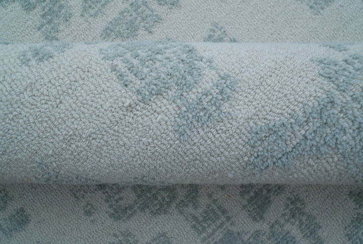 Custom Made Modern Abstract Gray Hand Tufted wool rug - The Rug Decor