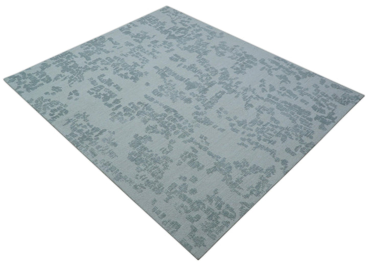 Custom Made Modern Abstract Gray Hand Tufted wool rug - The Rug Decor