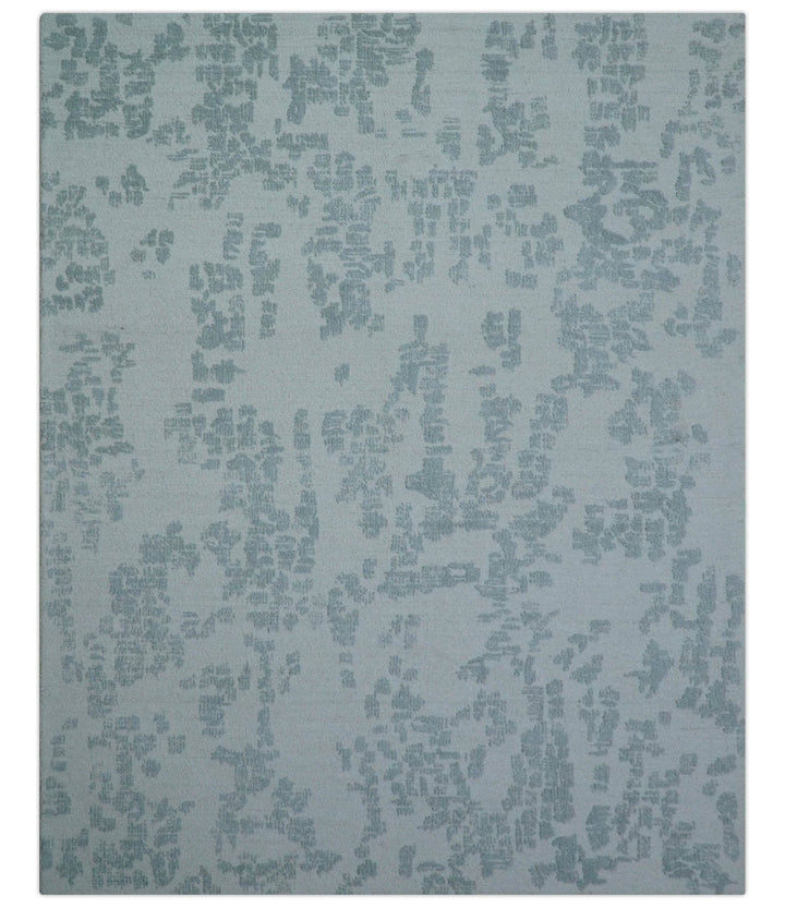 Custom Made Modern Abstract Gray Hand Tufted wool rug - The Rug Decor