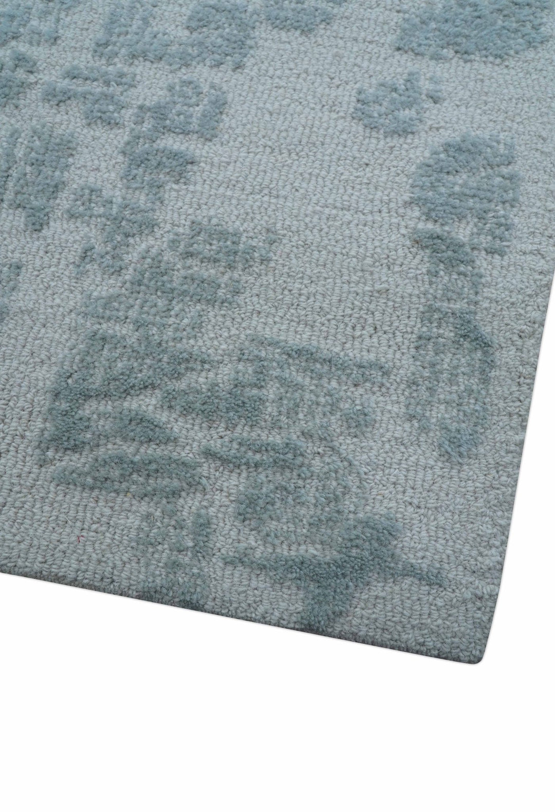 Custom Made Modern Abstract Gray Hand Tufted wool rug - The Rug Decor