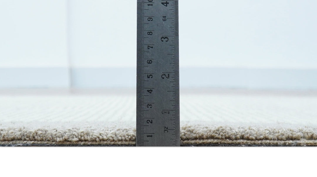Custom Made Modern Solid Design Gray Hand Tufted Wool Rug - The Rug Decor