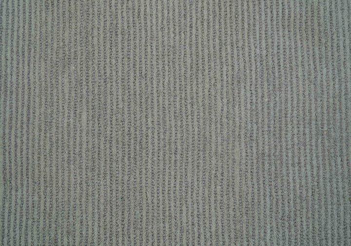 Custom Made Modern Solid Design Gray Hand Tufted Wool Rug - The Rug Decor