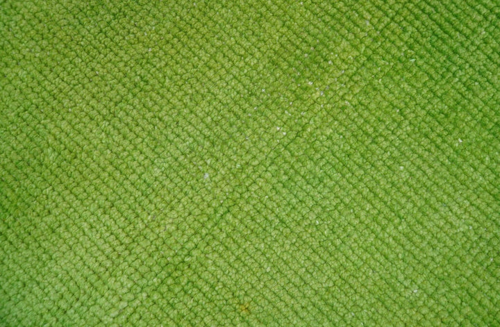 Custom Made Modern Solid Overdyed Green Hand Knotted Wool Area Rug - The Rug Decor