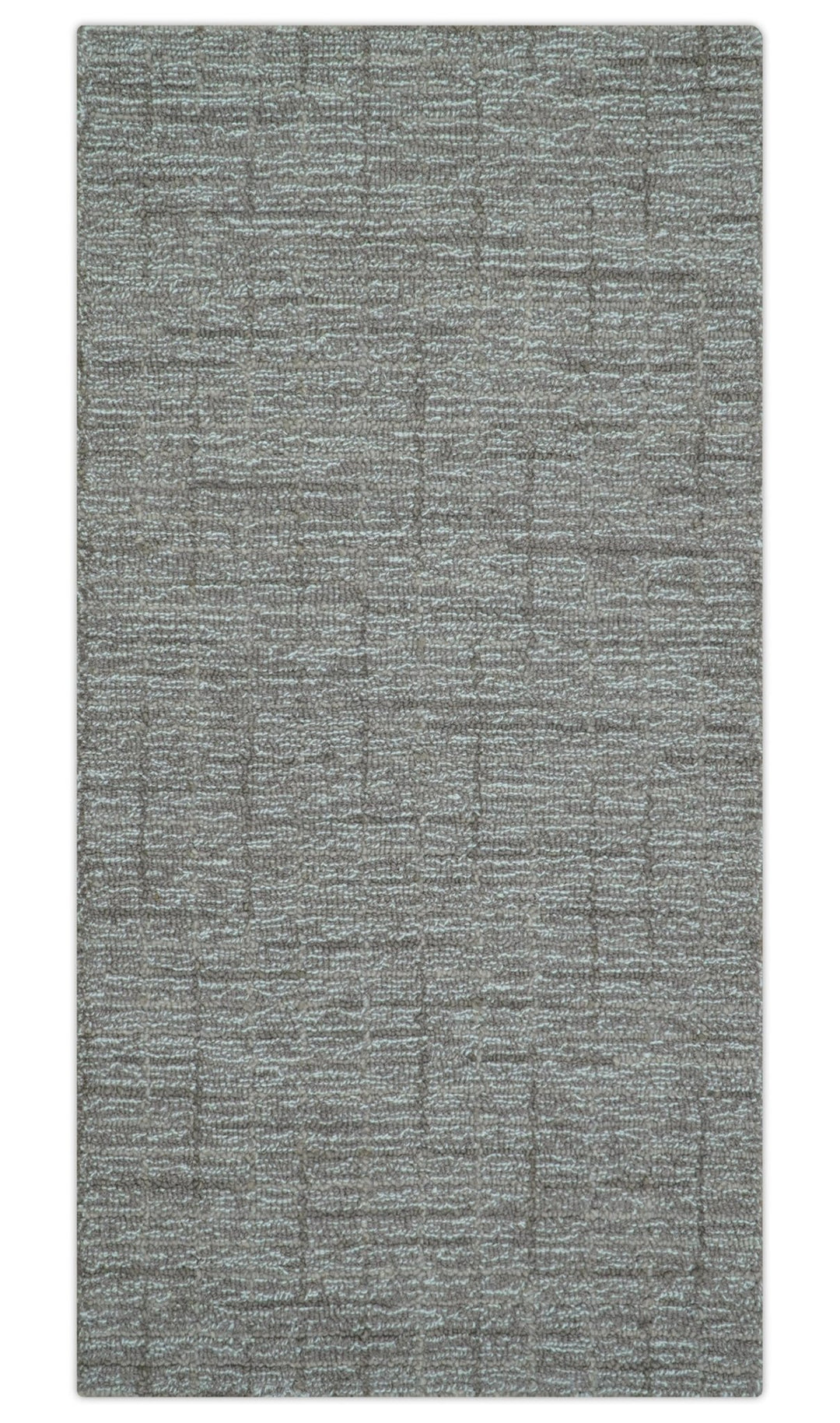 Custom Made Modern Style Brown Hand Tufted Wool Rug - The Rug Decor