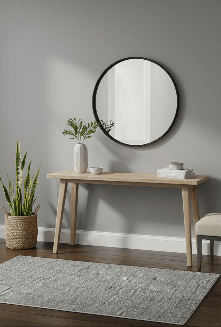 Custom Made Modern Style Brown Hand Tufted Wool Rug - The Rug Decor