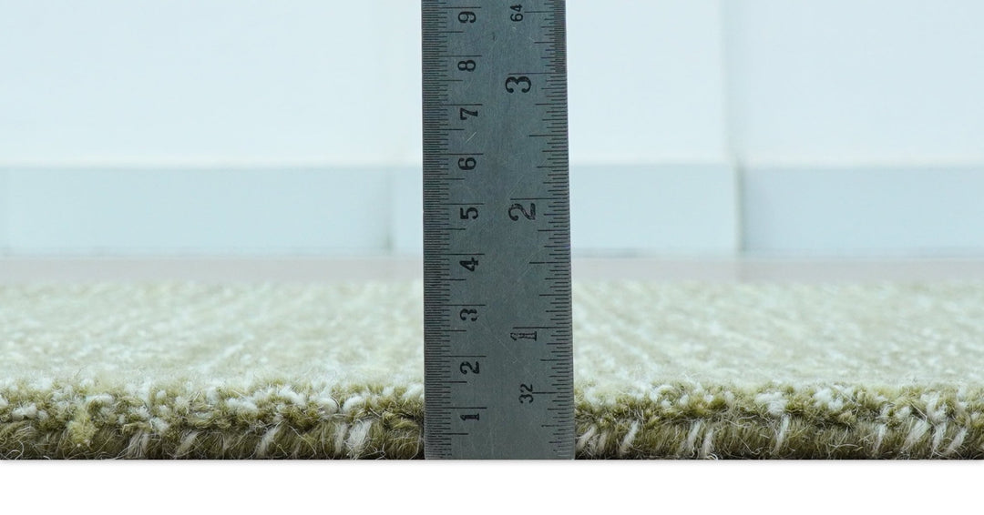 Custom Made Olive and Beige Modern Style Hand Tufted Wool Rug - The Rug Decor