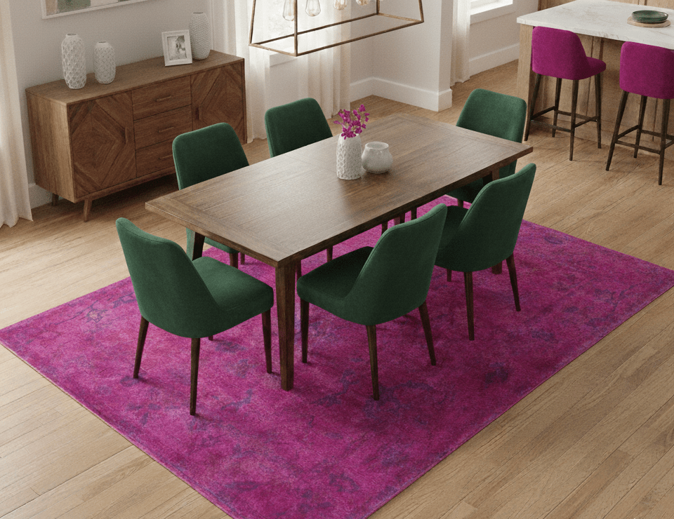 Custom Made Overdyed Pink Traditional Oushak Hand Tufted Wool Area Rug - The Rug Decor