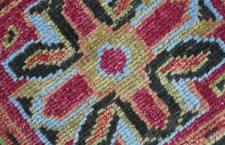 Custom Made Rust And Black Traditional Medallions Design Hand Knotted Wool Rug - The Rug Decor