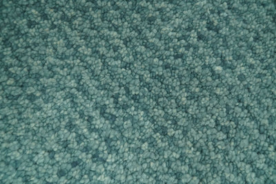 Custom Made shades of Sea Blue Contemporary Hand Knotted Wool area Rug - The Rug Decor