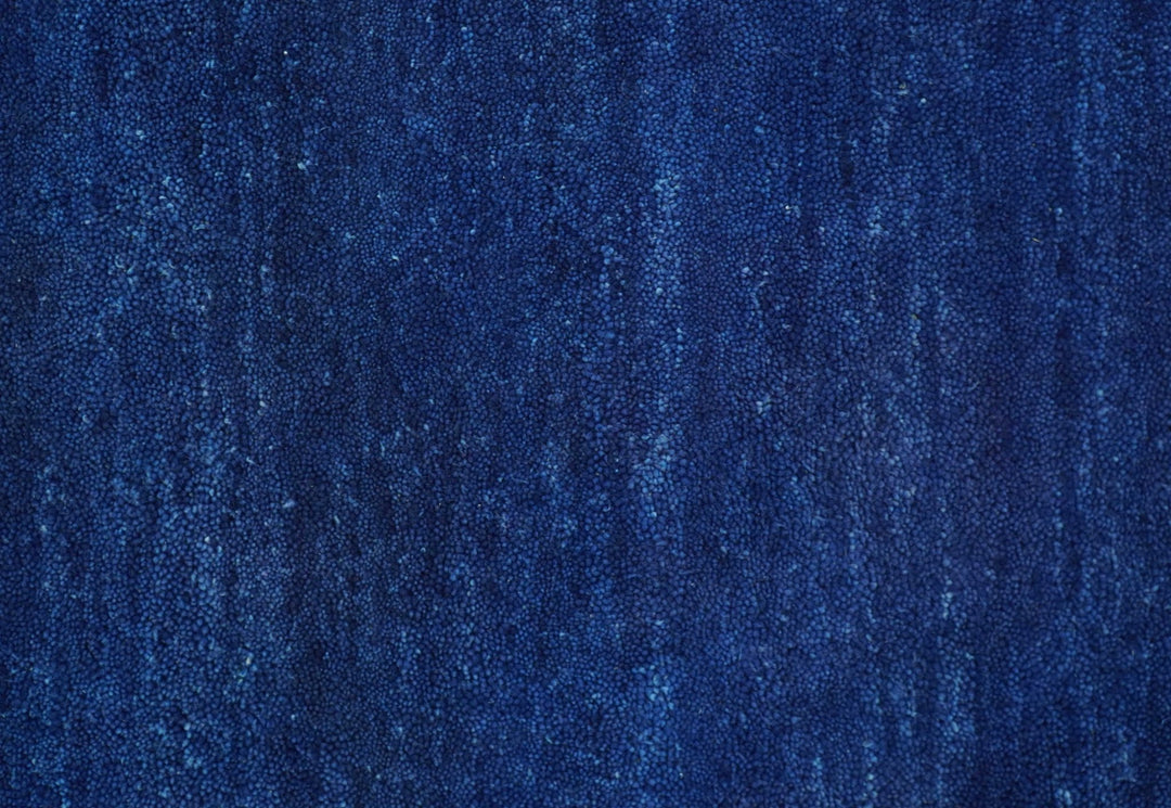 Custom Made Solid Modern Blue Hand Tufted thick Wool Area Rug - The Rug Decor