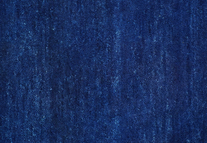 Custom Made Solid Modern Blue Hand Tufted thick Wool Area Rug - The Rug Decor
