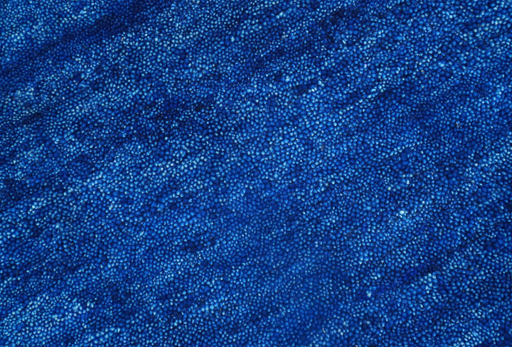 Custom Made Solid Modern Blue Hand Tufted thick Wool Area Rug - The Rug Decor