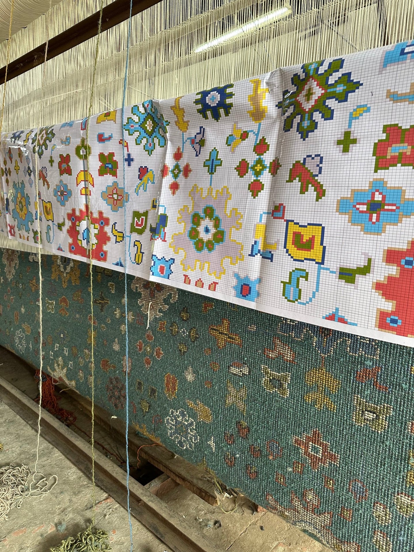 Custom Made Teal and Ivory Hand knotted Traditional Oushak wool Area Rug - The Rug Decor