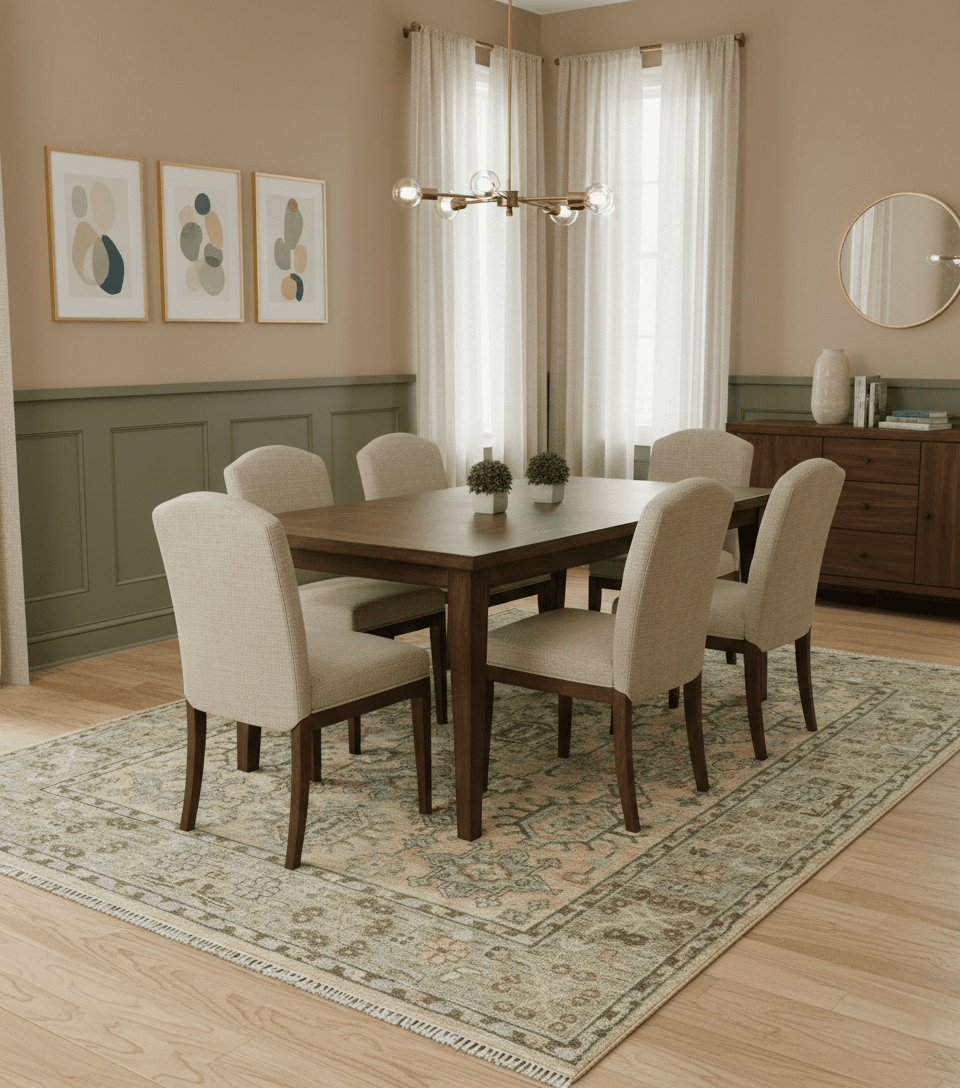 Custom Made Traditional Geometrical Design Peach And Silver Hand Knotted wool area rug - The Rug Decor