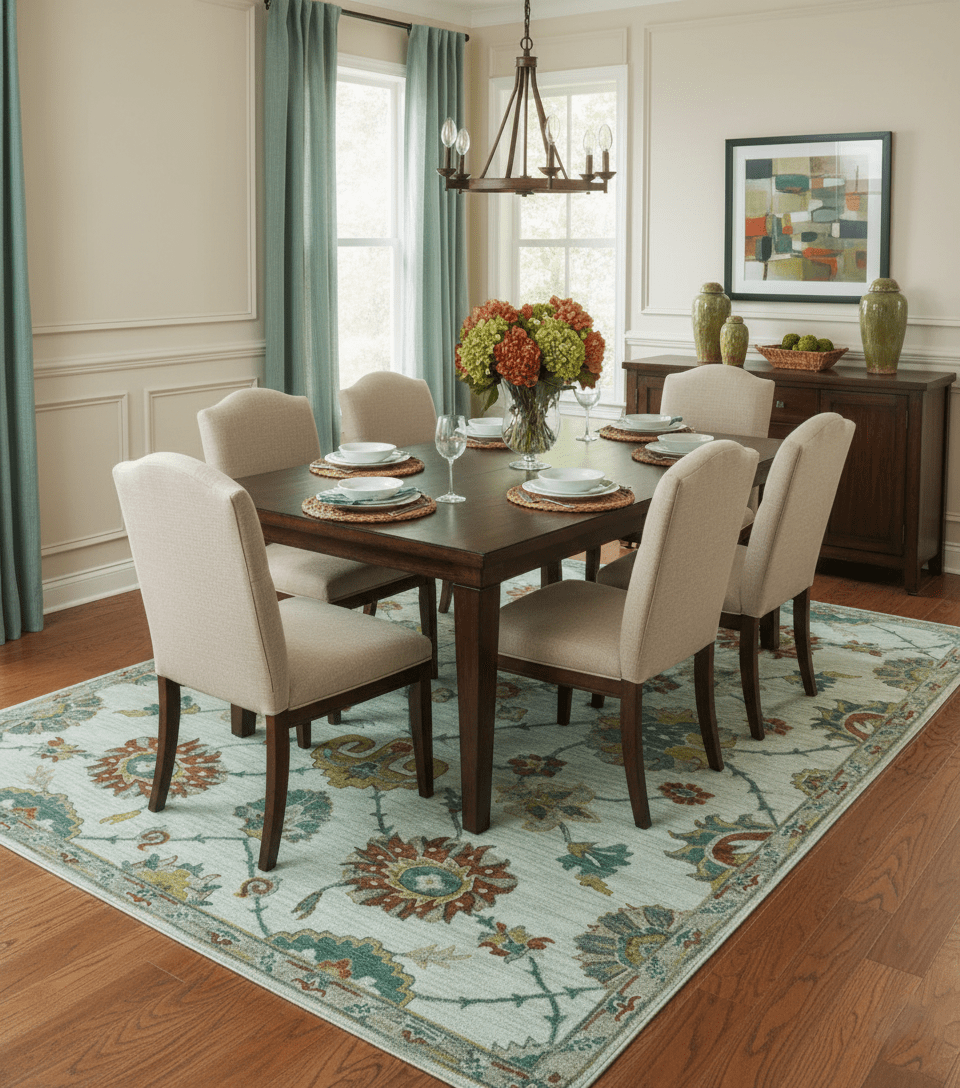 Custom Made Traditional Oriental Design Beige And Ivory Hand - Tufted Wool Area Rug - The Rug Decor