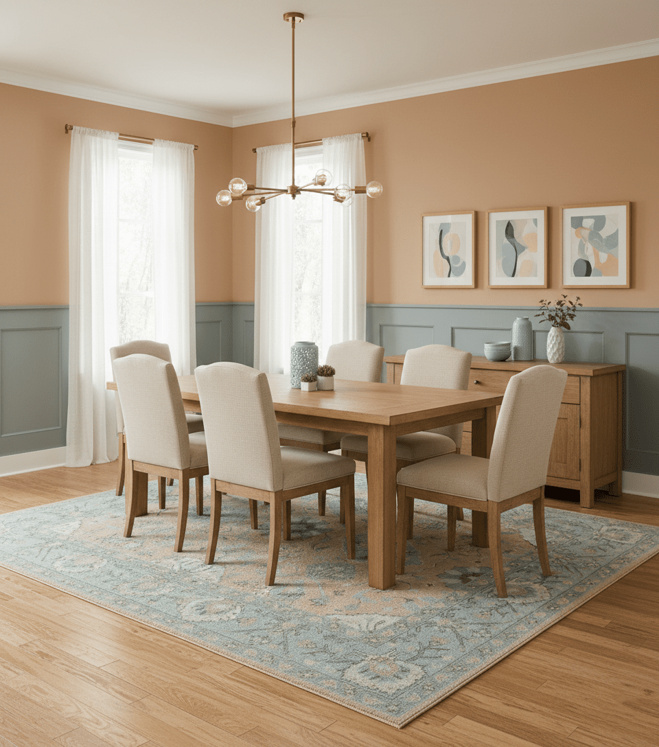 Custom Made Traditional Oriental Design Pink And Blue Hand Tufted Wool Area Rug - The Rug Decor
