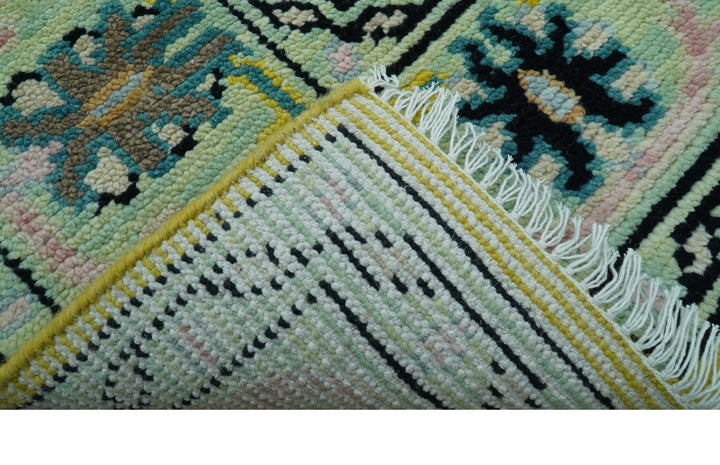Custom Made Traditional Oushak Design mustard Hand Knotted Wool Area Rug - The Rug Decor
