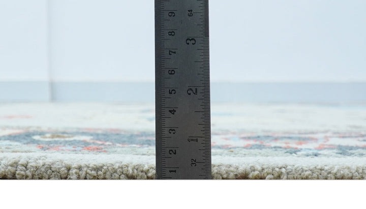 Custom Made Traditional Oushak Silver Hand Tufted Wool Area Rug - The Rug Decor