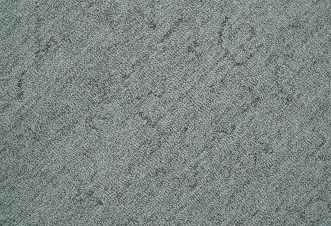 Custom Made Traditional Transitional Gray Hand Tufted wool rug - The Rug Decor