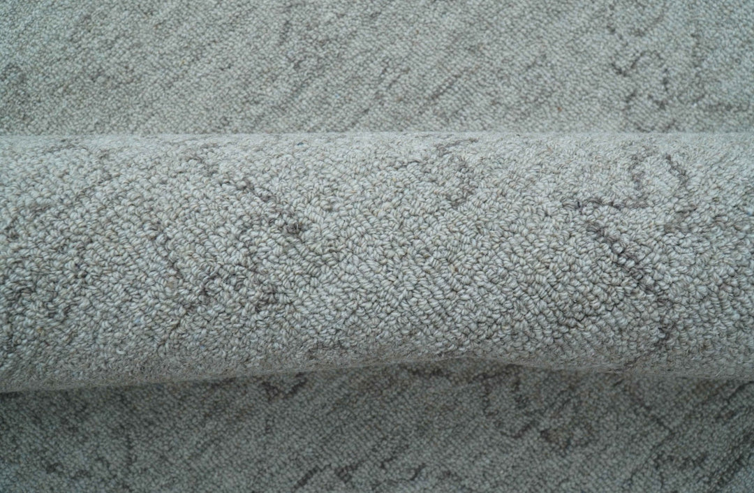 Custom Made Traditional Transitional Gray Hand Tufted wool rug - The Rug Decor