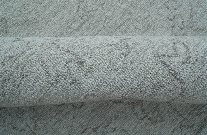 Custom Made Traditional Transitional Gray Hand Tufted wool rug - The Rug Decor