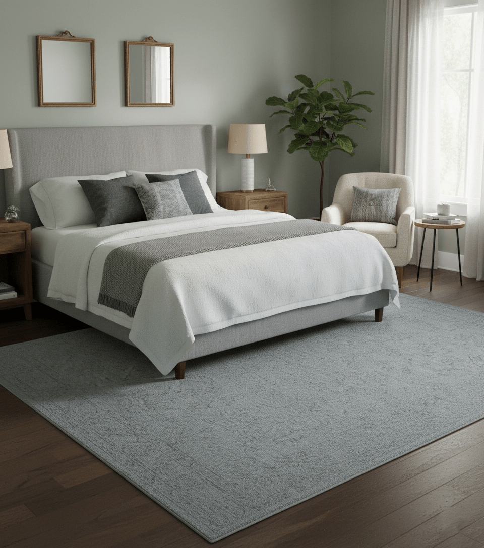 Custom Made Traditional Transitional Gray Hand Tufted wool rug - The Rug Decor