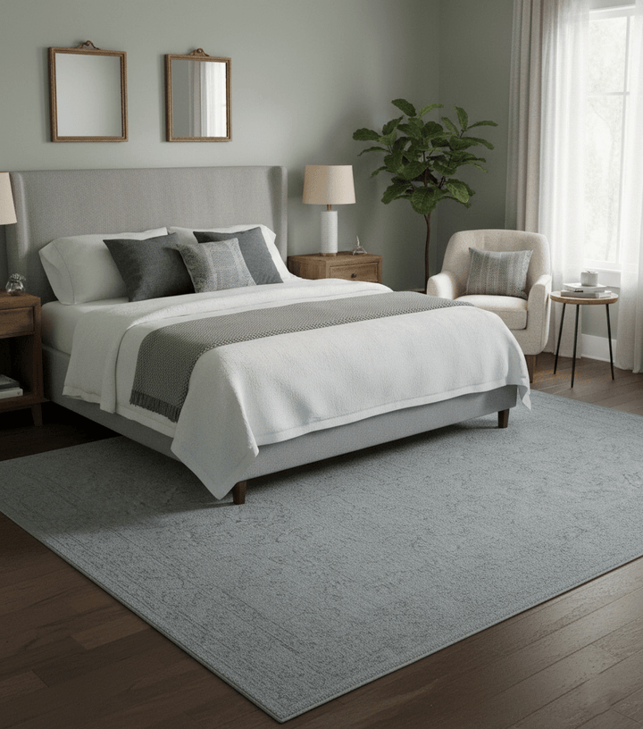 Custom Made Traditional Transitional Gray Hand Tufted wool rug - The Rug Decor