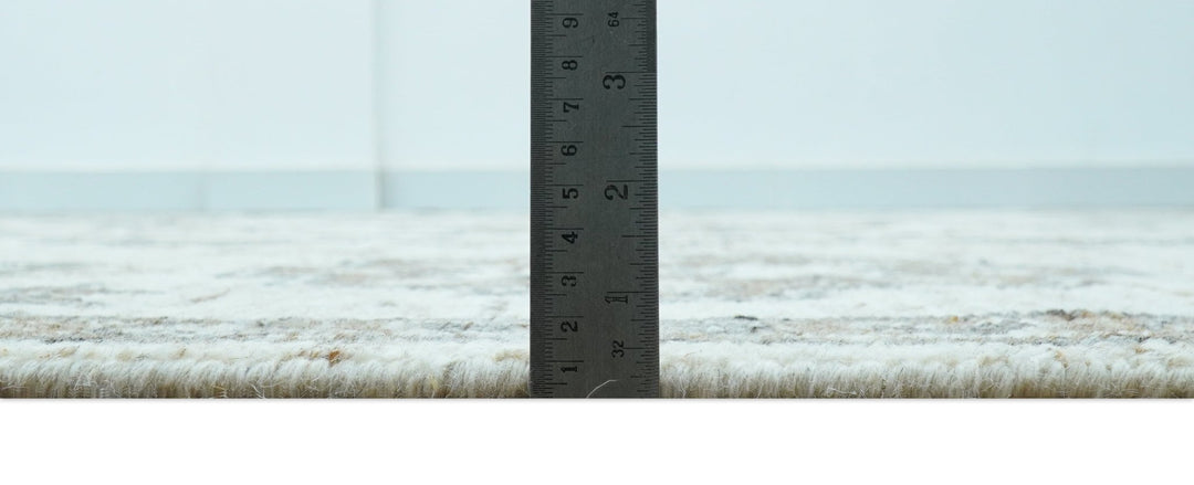 Custom Made Traditional Turkish Design Beige Hand Knotted Natural Wool Area Rug - The Rug Decor