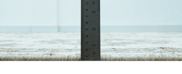 Custom Made Traditional Turkish Design Beige Hand Knotted Natural Wool Area Rug - The Rug Decor