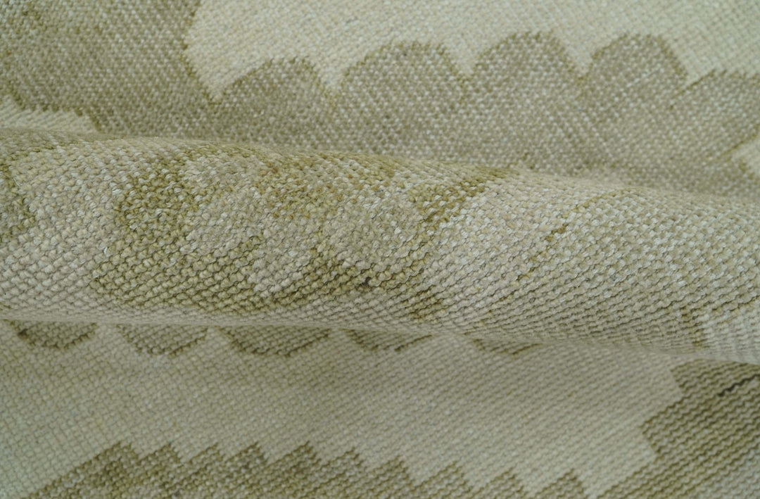 Custom Made Traditional Turkish Design Beige Hand knotted Wool Area Rug - The Rug Decor