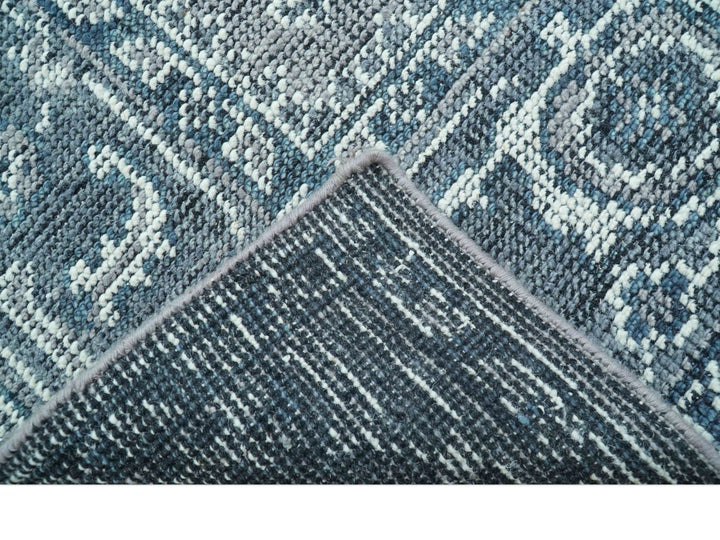 Custom Made Traditional Turkish Design Gray Hand Knotted Wool Area Rug - The Rug Decor