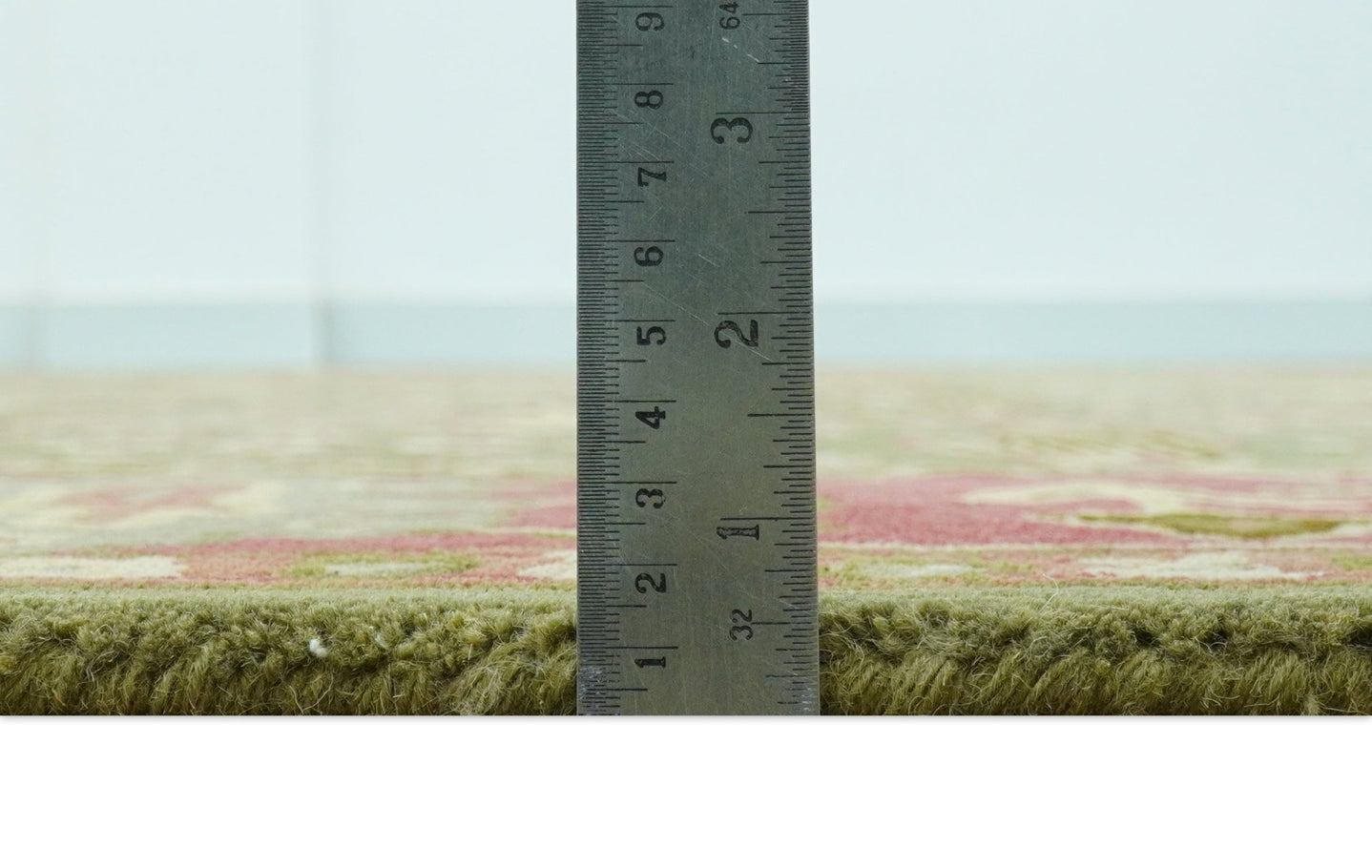 Custom Made Tree of life Green And Red Traditional Design Hand Tufted Wool Rug - The Rug Decor