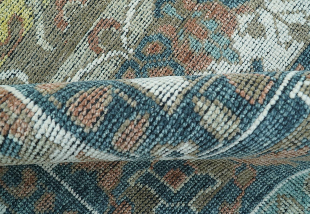 Custom Made Turkish Design Multi color Hand Knotted Wool Rug - The Rug Decor