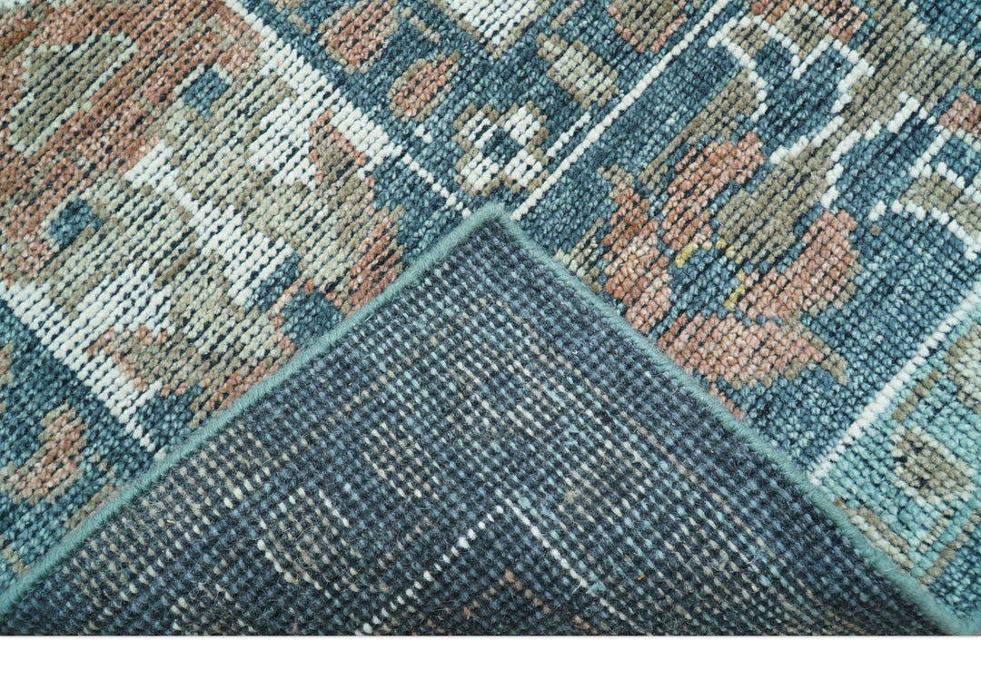 Custom Made Turkish Design Multi color Hand Knotted Wool Rug - The Rug Decor