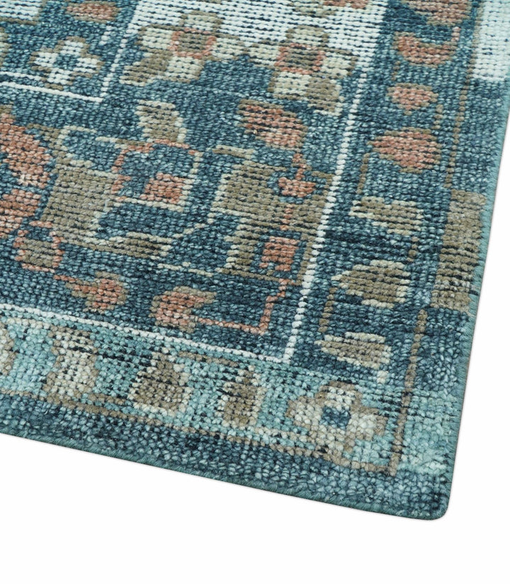 Custom Made Turkish Design Multi color Hand Knotted Wool Rug - The Rug Decor